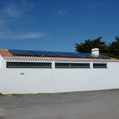 L'installation solaire thermique du camping municipal de Noirmoutier
